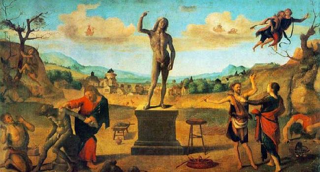 Piero di Cosimo The Myth of Prometheus Norge oil painting art